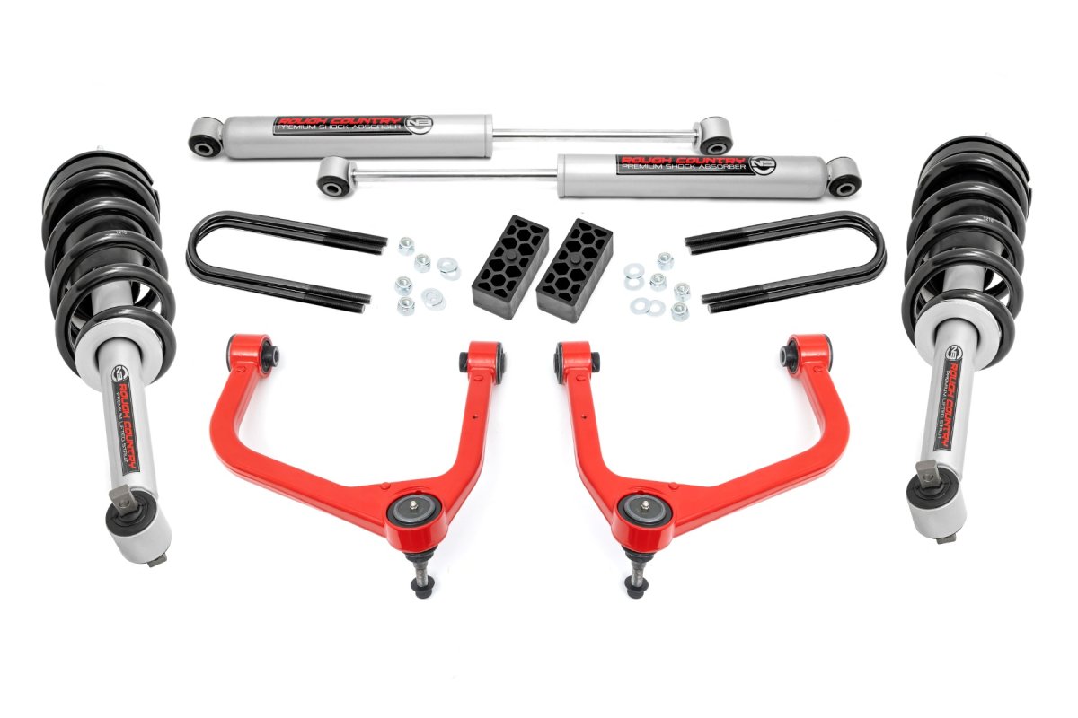 Chevrolet Silverado 1500 Suspension Lift Kit - Rough Country - 3.5 Inch Lift Kit | N3 Struts - 2025+